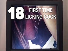 Stolen Vhs Tape,  Her First Time Licking A Cock 18 Years Old