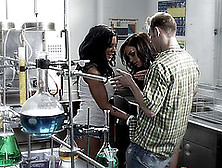 Two Of The Sexiest Senorita Getting Shagged Hard In The Laboratory