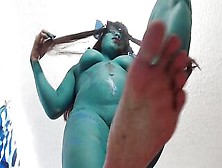 Avatar Cosplay Foot.  Neytiri