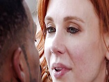 Redhead Darling Makes The Bbc Slippery Wet For Interracial Pussy Banging