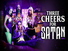 Burningangel Three Little Cheerleaders For Satan's Cock