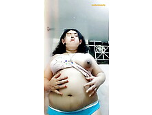 Desi Girl Showing Body While She Bath In Washroom.