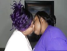 Two Bbws Kiss For The 1St Time Hot