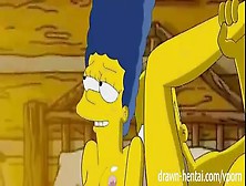 Homer Y Marge Simpson Follando