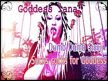 Dumb Dumb Sissy Sucks Cocks For Goddess