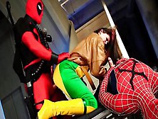 Skinny Supergirl Knows Spider-Man And Deadpool Just Want Sex