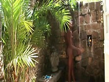 Chocolate Outdoor Shower And Shaving