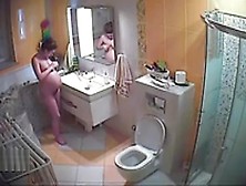 Pregnant In The Bathroom