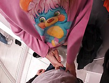 Public Sex In The Mall - Bj In The Locker Room - Risky Sex In The Fitting Room