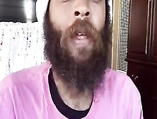 Bearded Man Talks About Sex With His Fans On Webcam Show