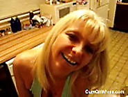 Blonde Milf Gets A Mouthful