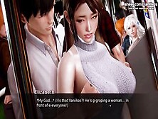 Waifu Academy | Huge Titties Oriental Step Milf Gets Step Son's Sexy Cum On Her Long Butt Inside A Outdoor Bus | My Sexiest Game