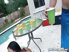 Pool Party With Nasty Sluts Ended Up With Wild Group Sex