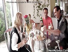 Older Lovers And 19 Year Old Family Three-Way Sex Party