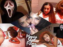 2 Teen Cheerleaders Get A Scary Surprise & Get Dicked Down Like They Need To Be