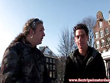Dutch Slut Sucking A Tourists Hard Cock
