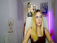 Busty Petite Teen Blonde Webcam Solo Show