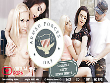 Kevin White Lola Rae Nesty In Army Forces Day - Virtualrealporn