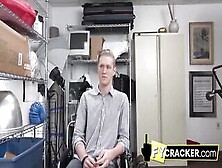 Blonde Cracker Teen Sucks Big Black Queer Cock On Job Interview