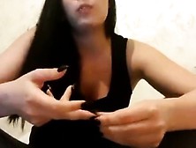 Hot Teen Brunette In Stockings Webcam Show