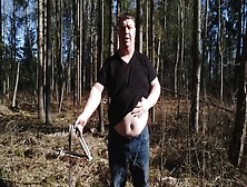 Undressing In A Sunny Spring Forest For My Fans