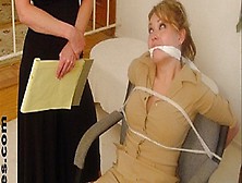 Being A Therapist Can Be Challenging - Ask Shrink Trixie Lovett After Her Crazy Patient Barbie Bentley Left Her Tied Up And Gagg