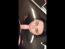 Horny Brunette Babe Kneels Before Huge Penis Before Having Her Huge Round Booty Banged Doggy (Cum-Shot)