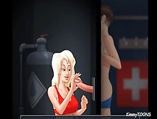 Summertime Saga Sex Scene - Blond Lifeguard Save My Life And Blow My The Spunk Out Of My Balls
