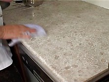 Grandmother Gets Caught In The Kitchen