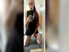 Hottie Mom Into Mirror Masturbating.  Multiple Orgasms Noisy Groaning Legs Shaking.