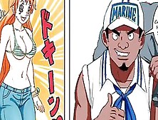 1 Piece - Nami & Nico Robin Voluptuous Gang Bang ( Uncensored )