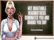 Sweet Insatiable Headmistress Dominates You And Drains You Dry ❘ Asmr Audio Roleplay