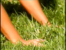 Horny Slut On The Grass Getting Cunt Filled With Cock