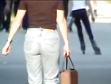 Girl In Jeans Dress Sexy Upskirt Video Of Long Legs 07Ze