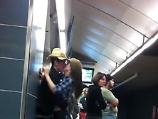 Making Out In The Subway Station