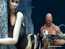 Lara Croft Gets Captured And Fucked By Bald Headed Savage.