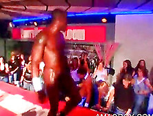 Black Sexy Stripper Dancing In Undies At An Orgy