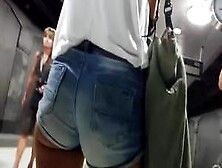 Nice Ass On A Petite Lass At The Train Station