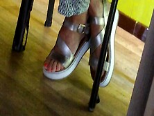 Hot Mature Feet In Sandals 3