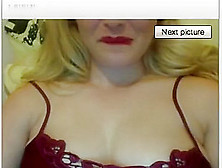 Hot Blond Likes What She Sees And Gets Horny On Omegle