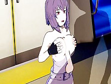 Lustful Anime Chick With Purple Hair Bent Over And Fucked Hard