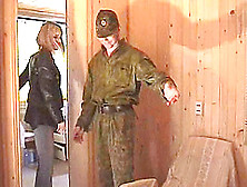 On Leave This Military Guy Lays The Pipe To A Horny Blonde