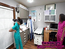 You Undergo "the Procedure" At Doctor Tampa & Nurse Aria Nicoles Gloved Hands