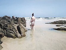 Pov Amateur Wife Gives A Quick Blowjob To Her Hubby On A Beach