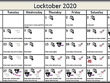 Locktober 2020 - The Tasks That Each Proper Chastity Slave Should Perform That Month Of The Year. You Have To Follow All