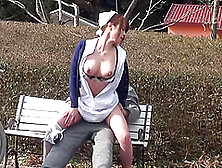 Outdoors Fucking In The Public Place With Natural Tits Nurse