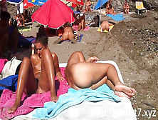 Wondrous Naturist Damsels In Nature's Garb On The Beach