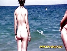 Young Nudist Adorable 18 Beach Voyeur Scene