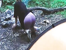 Real Sex Into The Forest.  Pounded A Tourist Inside A