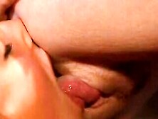 Amazing Blond Dyke Duo Have Nasty Oral Sex Indoors
